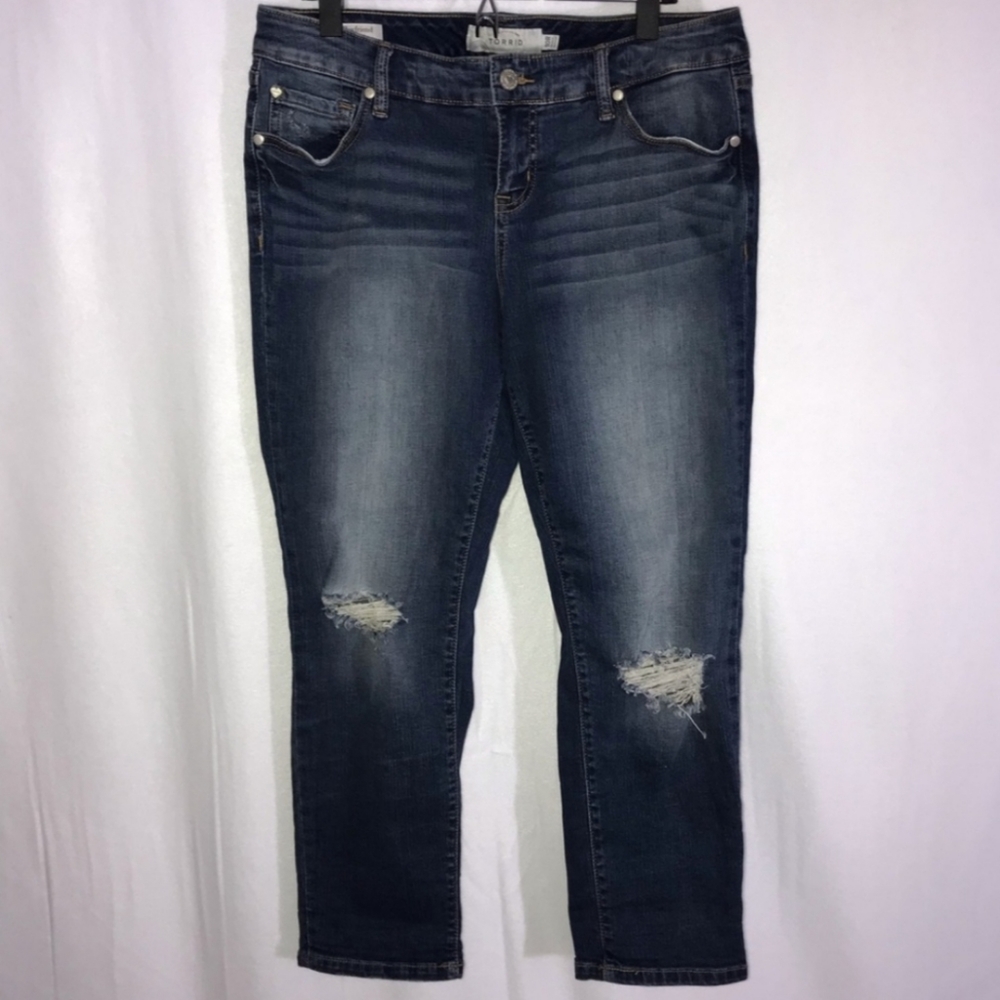 torrid Ex-Boyfriend Ripped Distressed Jeans 10R 26